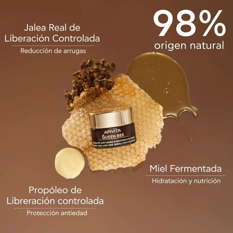 APIVITA Queen Bee Absolútne revitalizujúci očný krém proti starnutiu 15 ml