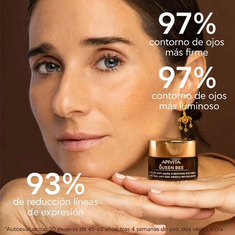 APIVITA Queen Bee Absolútne revitalizujúci očný krém proti starnutiu 15 ml