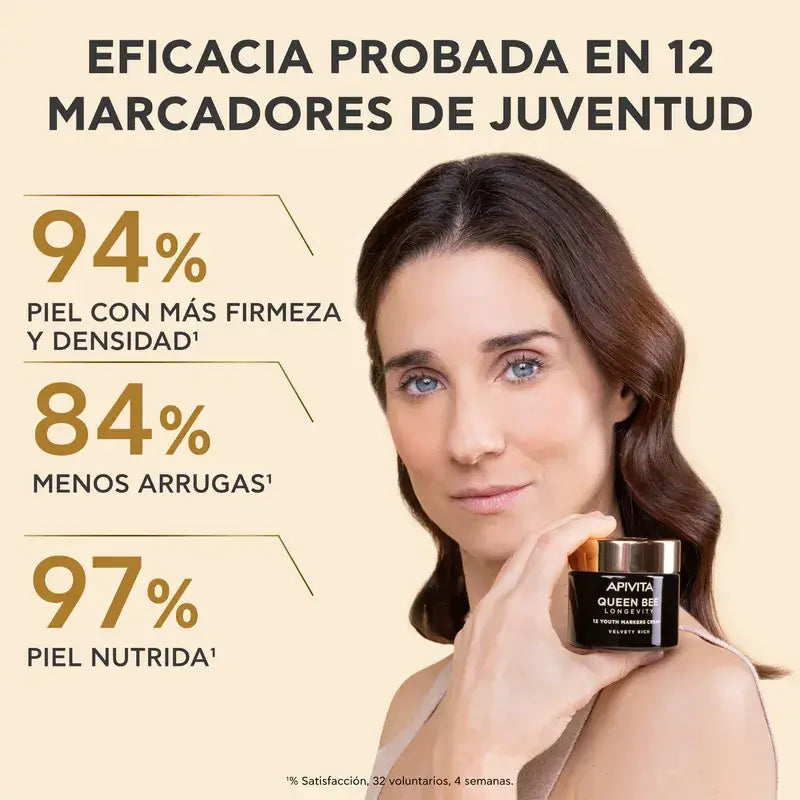 Apivita Queen Bee Longevity Bohatý krém s 12 zložkami pre mladosť, 50 ml