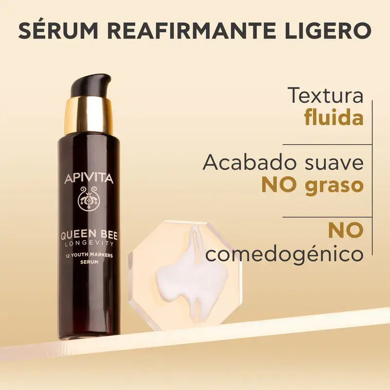 Apivita Queen Bee Longevity sérum s 12 zložkami pre mladosť, 30 ml