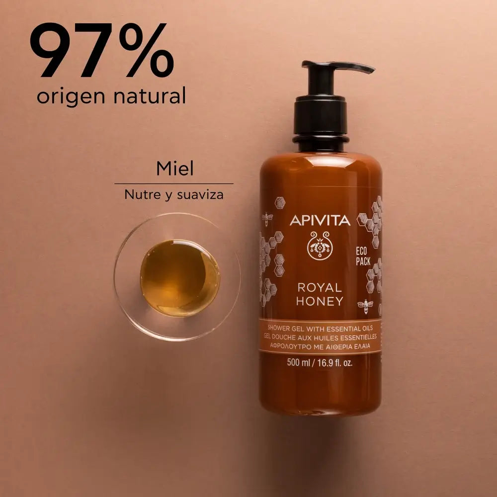 APIVITA Royal Honey Krémový sprchový gél s éterickými olejmi, 500 ml