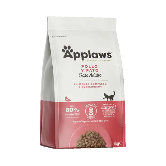 Applaws Cat Dry pre dospelé mačky – kuracie mäso a kačacie mäso, 2 kg