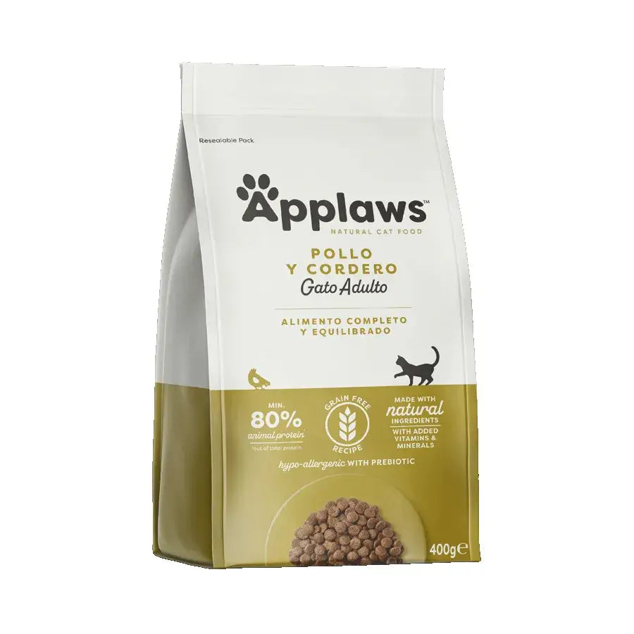 Applaws Cat Dry – kuracie a jahňacie mäso, 400 g