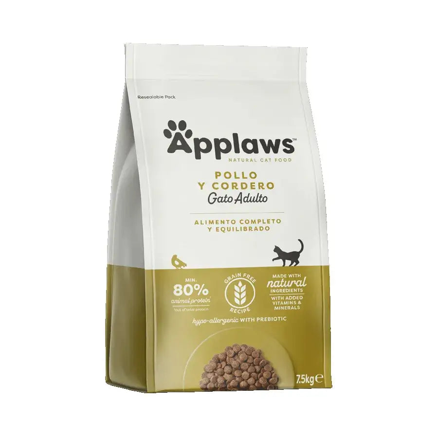Applaws Cat Dry – kuracie a jahňacie mäso, 7,5 kg