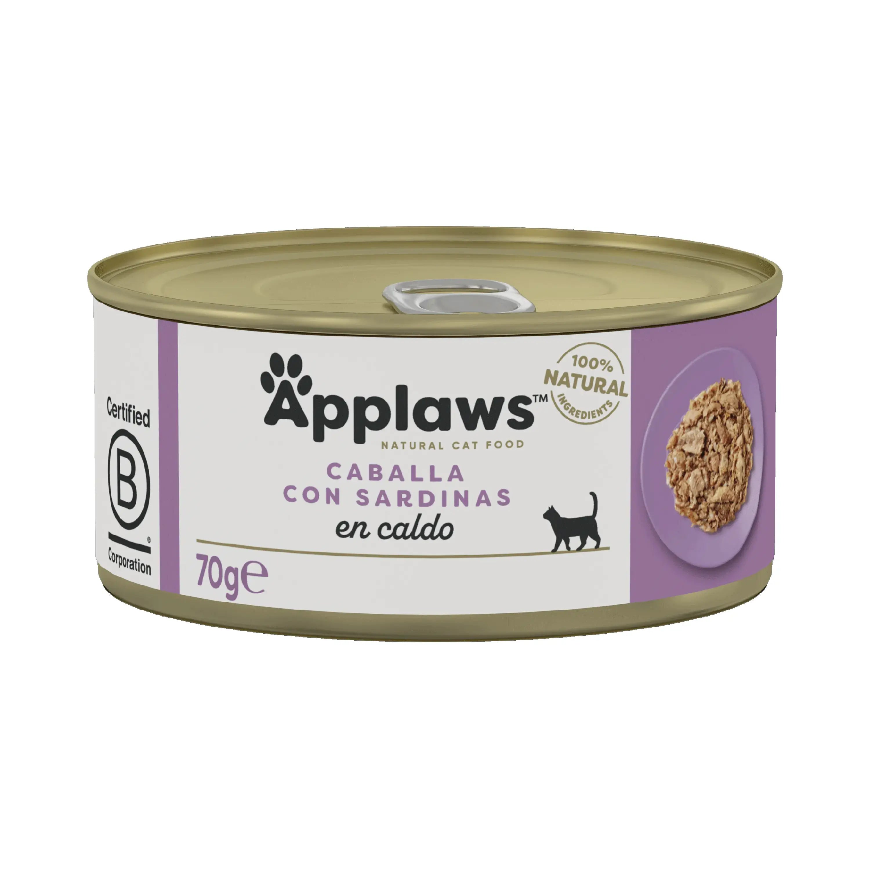 Applaws Cat – konzerva s makrelou a sardinami, 24 × 70 g