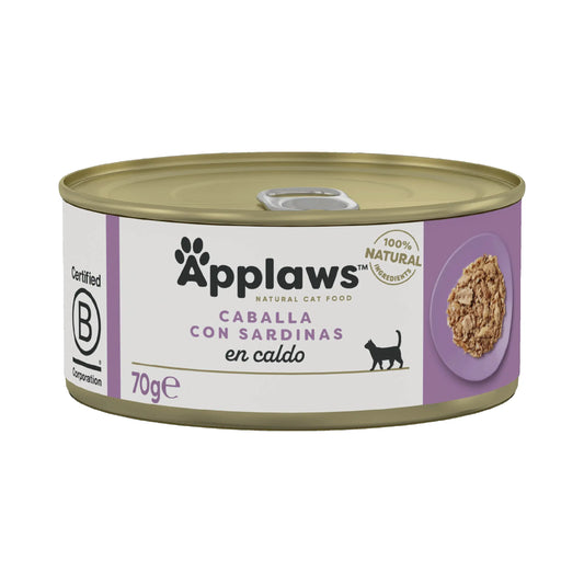 Applaws Cat – konzerva s makrelou a sardinami, 24 × 70 g
