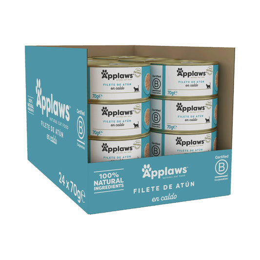 Applaws Cat – konzerva s tuniakovým filé, 24 × 70 g
