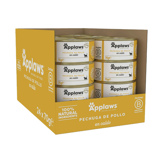 Applaws Cat – konzerva s kuracím prsíčkom, 24 × 70 g