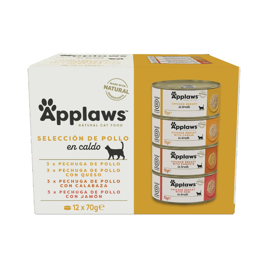Applaws Cat – konzerva s kuracím mäsom, multipack 12 × 70 g 