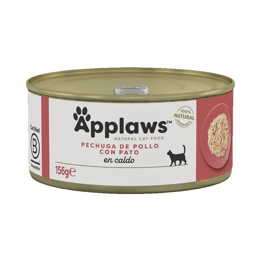 Applaws Cat – konzerva s kuracím mäsom a kačacou pečeňou, 24 × 156 g