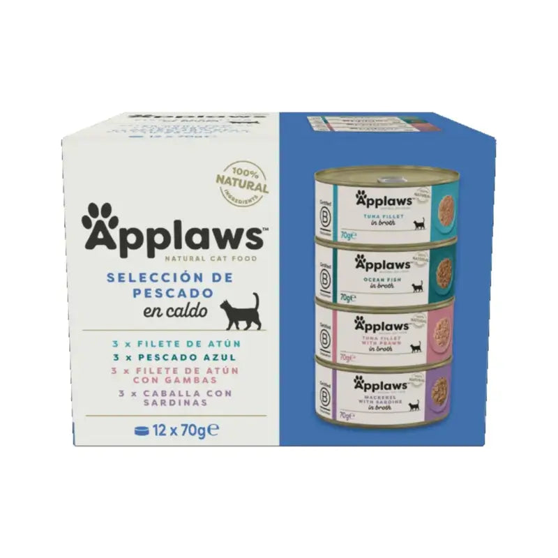 Applaws Cat – výber rybích konzerv, multipack, 12 x 70 g