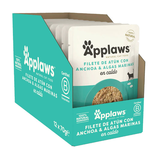 Applaws Cat – konzerva s tuniakom a celými ančovičkami, 12 × 70 g