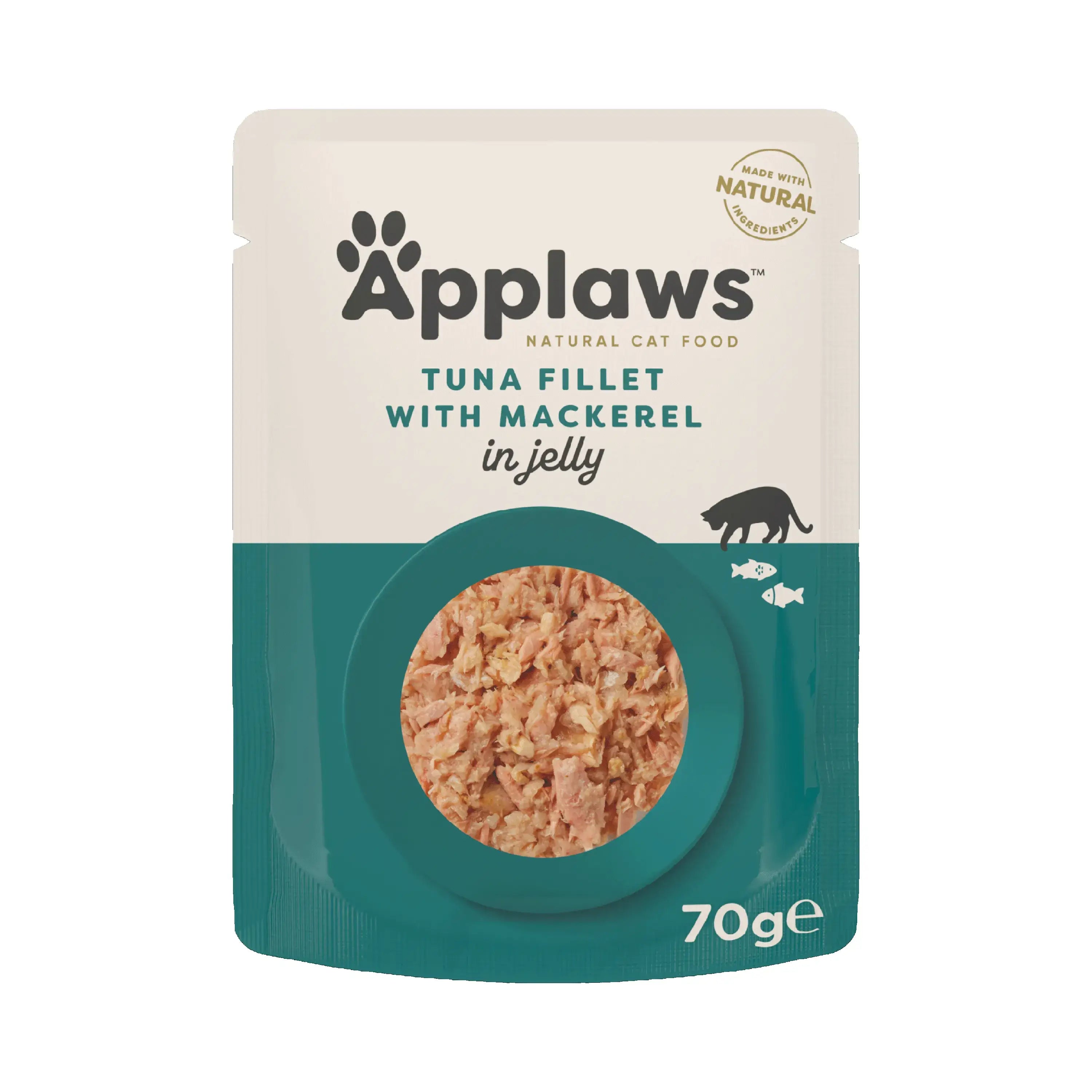 Applaws Cat – Tuniakové filé s makrelou v želatíne, 16 × 70 g