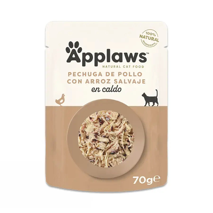 Applaws Cat – kuracie konzervy s ryžou, 12 × 70 g