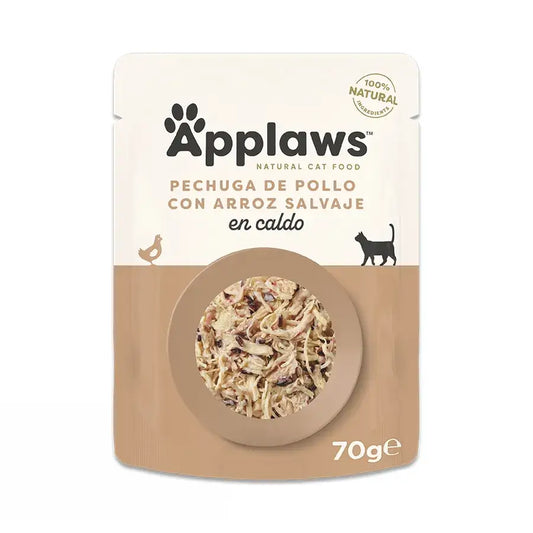Applaws Cat – kuracie konzervy s ryžou, 12 × 70 g