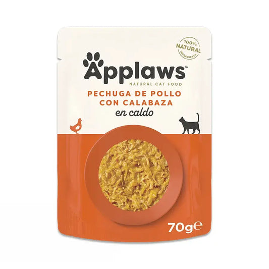 Applaws Cat – kuracie mäso s tekvicou, 12 x 70 g
