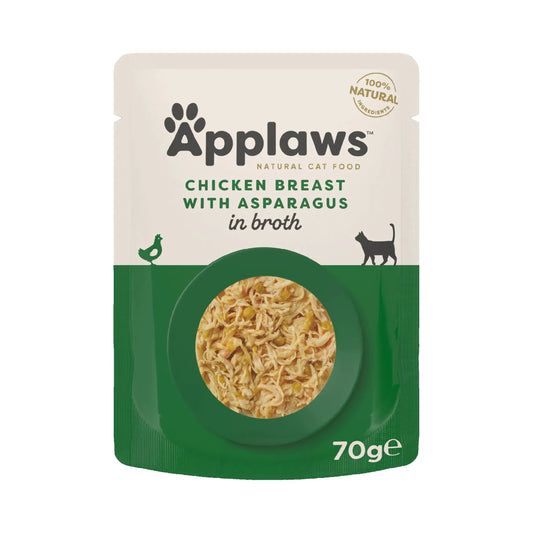 Applaws Cat – kuracie konzervy so špargľou, 12 x 70 g