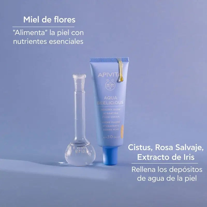 Apivita Aqua Beelicious rozjasňujúci tekutý krém SPF30, 40 ml