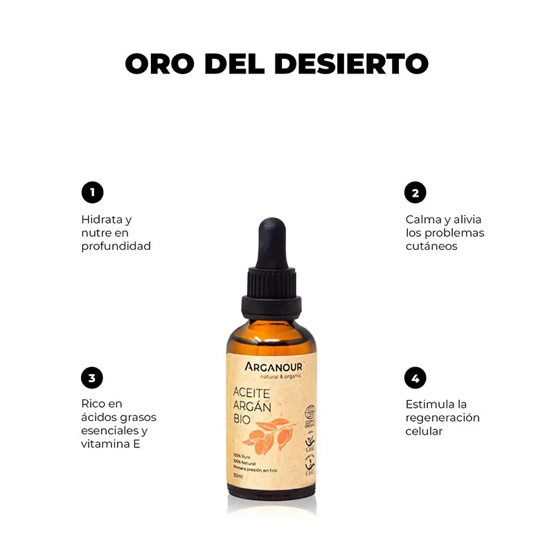 Arganour Rastlinný olej – arganový olej, 50 ml