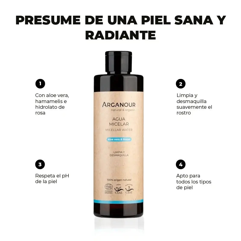 Arganour Micelárna voda na tvár, 250 ml