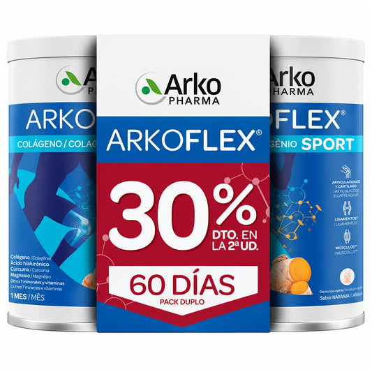 Arkoflex Kolagén Sport v prášku, balenie 2 × 390 g (2. balenie so zľavou 30 %), 780 g