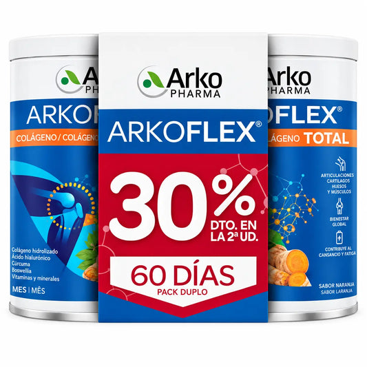 Arkoflex Total Collagen v prášku, balenie 2 × 390 g (2. balenie so zľavou 30 %), 780 g