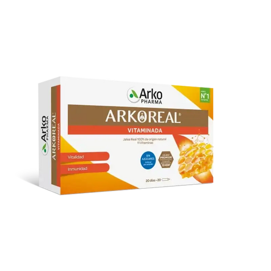 Arkopharma Arkoreal Vitadefensas Materská kašička bez cukru, 20 ampuliek