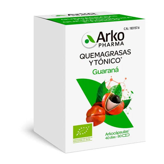 Arkocápsulas Guaraná Bio 80 Capsules Arkopharma