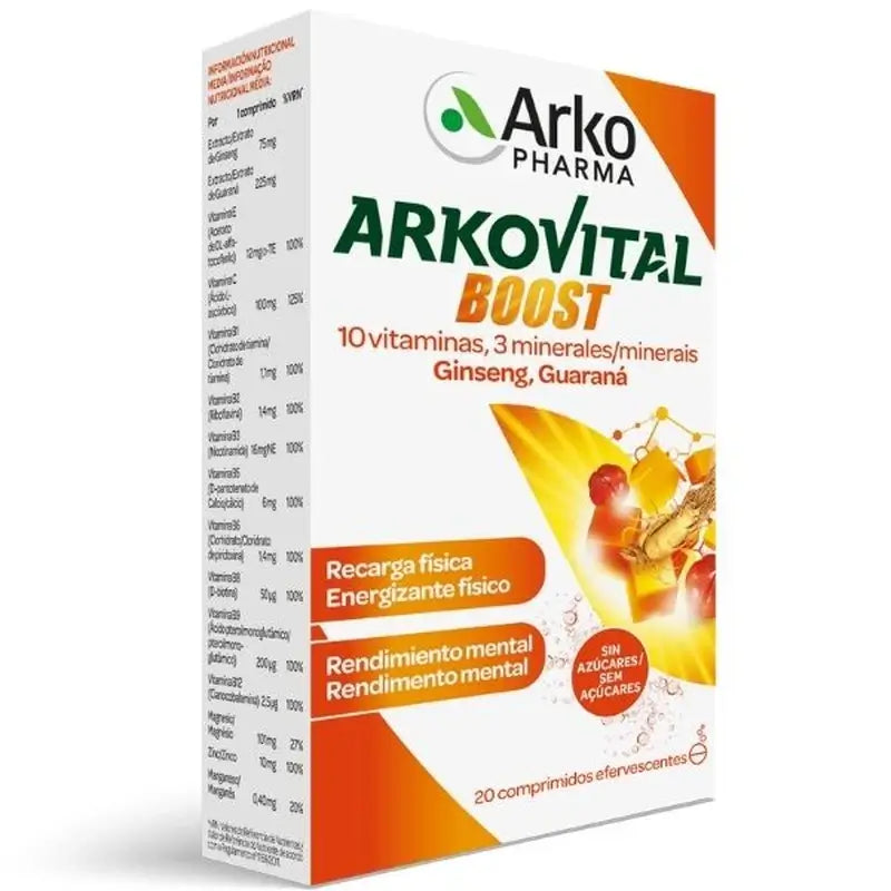 Arkovital Boost Effervescent Tablets, 20 tablets