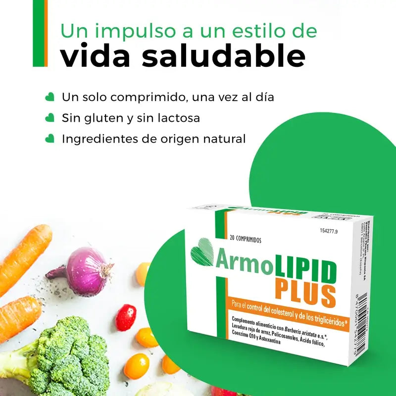 Armolipid Plus – regulácia hladiny cholesterolu a triglyceridov, 20 kapsúl
