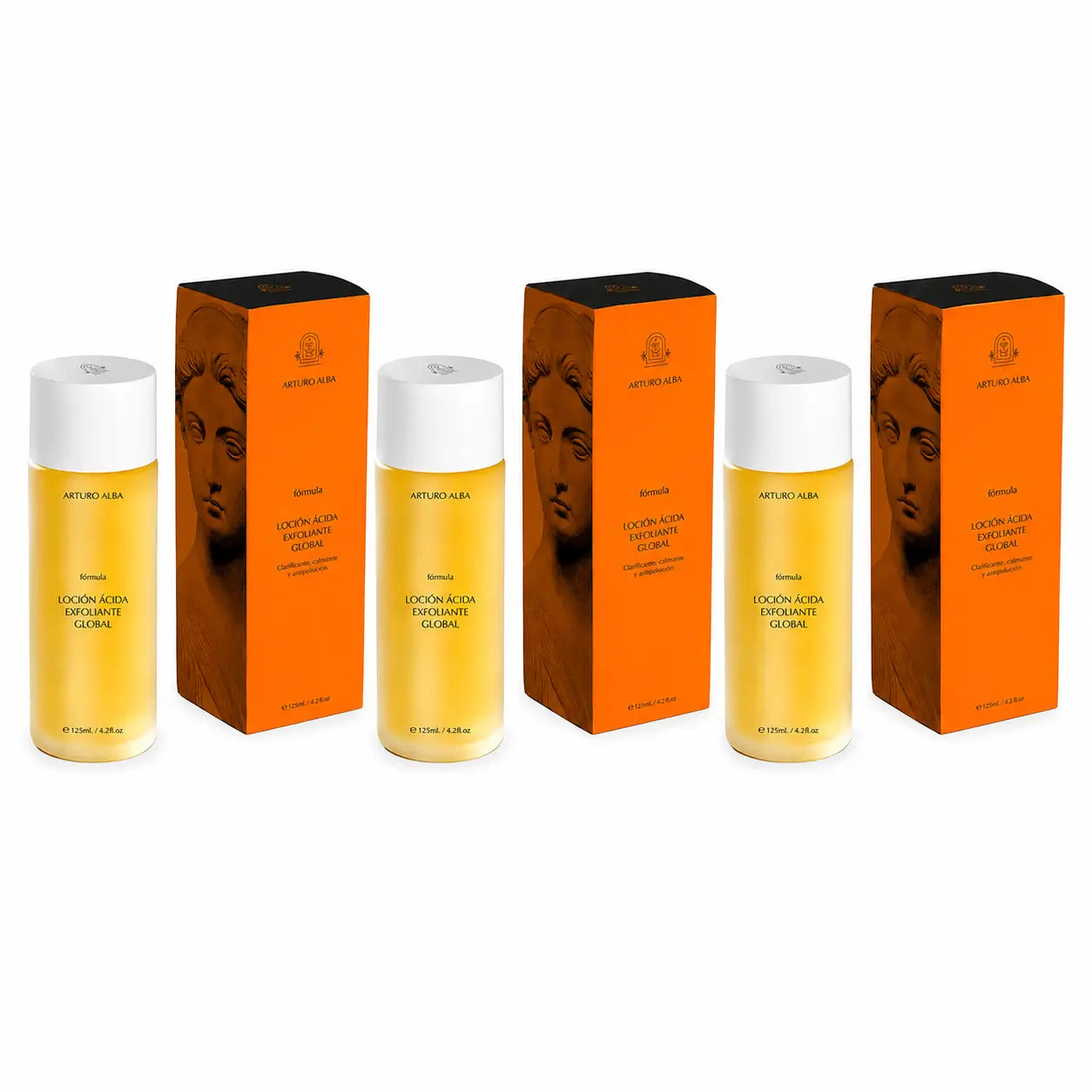 Arturo Alba Formula Kyslé exfoliačné telové mlieko na celé telo 125 ml, balenie po 3 ks