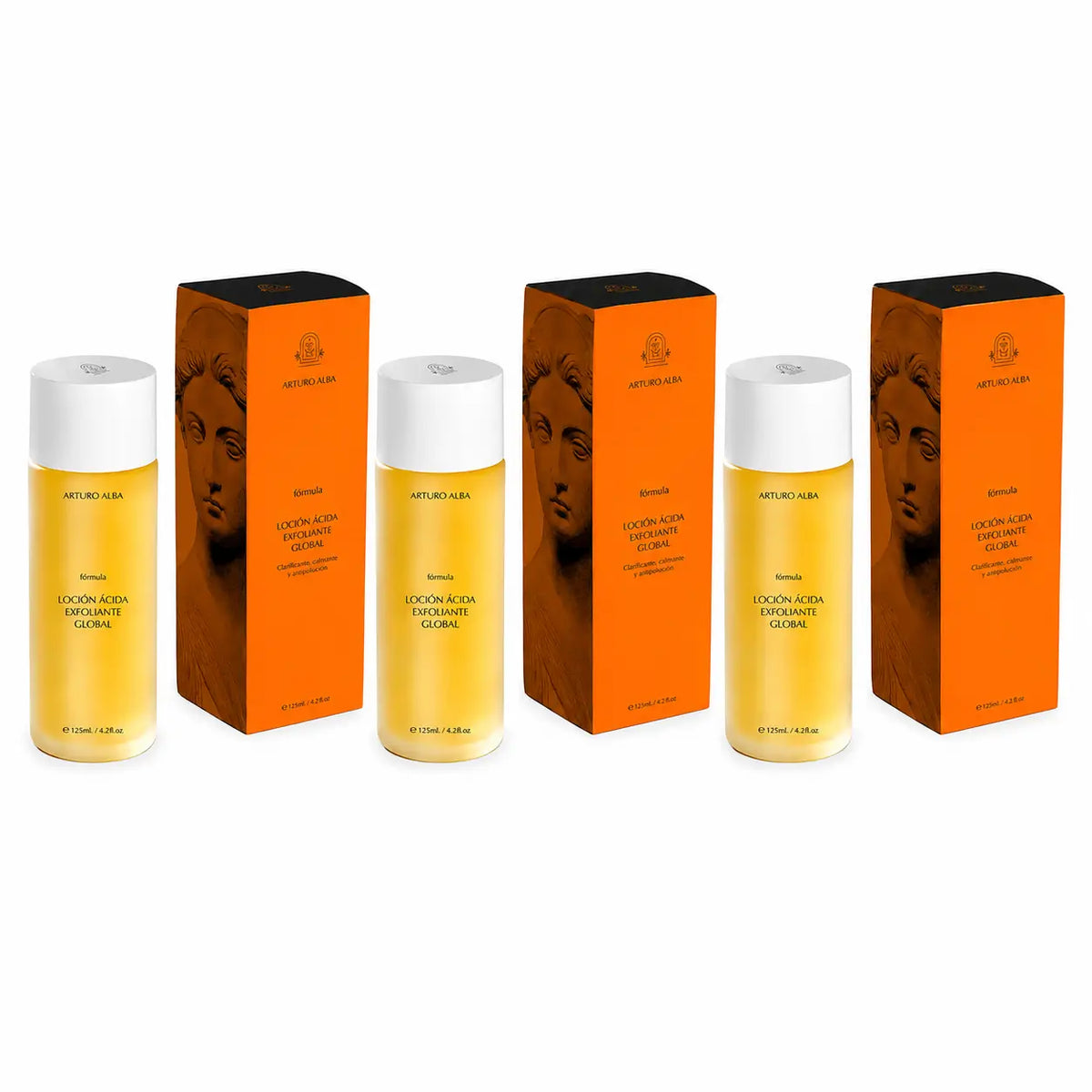 Arturo Alba Formula Kyslé exfoliačné telové mlieko na celé telo 125 ml, balenie po 3 ks