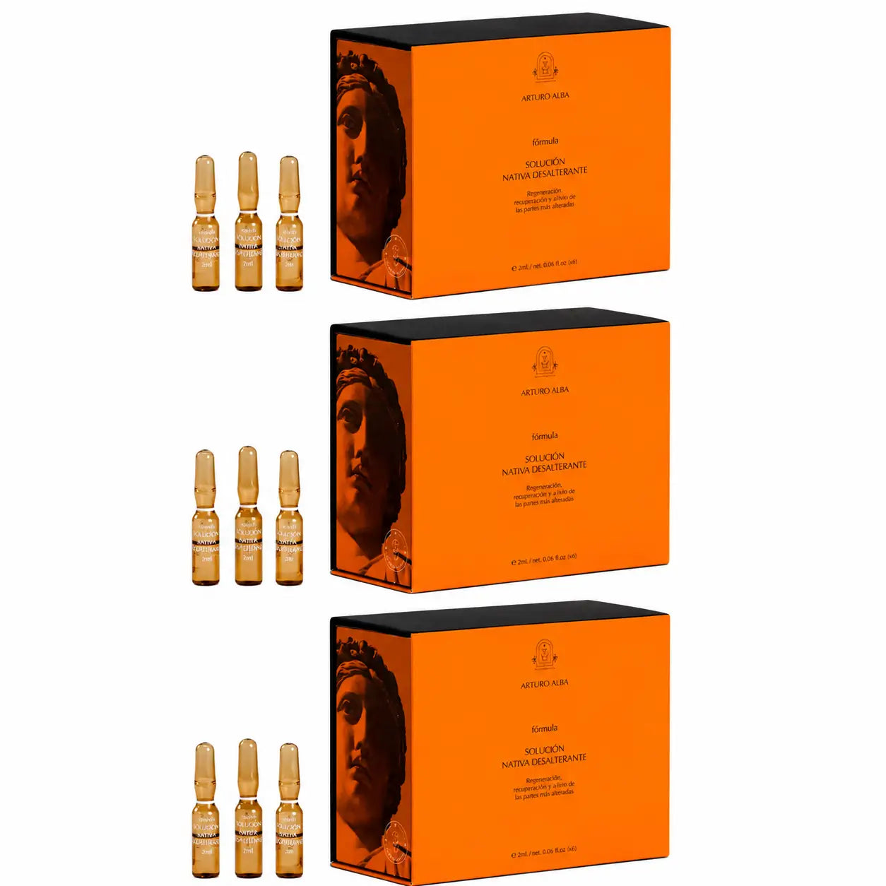 Arturo Alba Formula Solucion Nativa – odsoľovací prípravok, 20 ampuliek po 1 ml, balenie po 3 kusoch