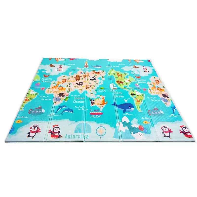 Asalvo Skladací hrací koberec XXL Mundo-Park 200 x 180 