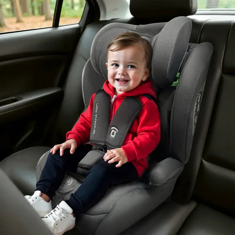 Asalvo Detská autosedačka 76–150 cm Nomada Pro, sivá, bez systému Isofix 