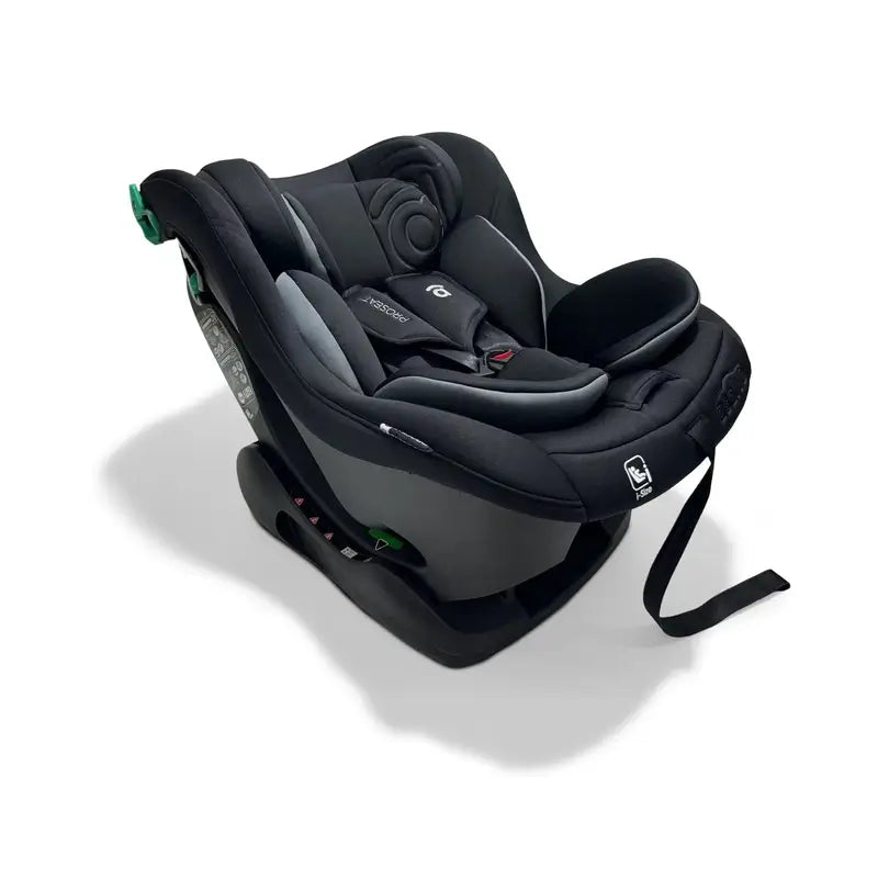 Asalvo Detská autosedačka I-Size 40–105 cm Proseat, čierna 