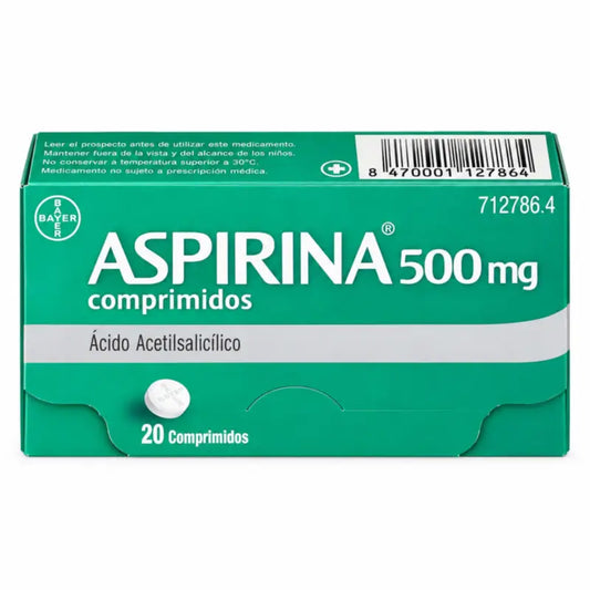 Aspirin 500 mg, 20 tabliet