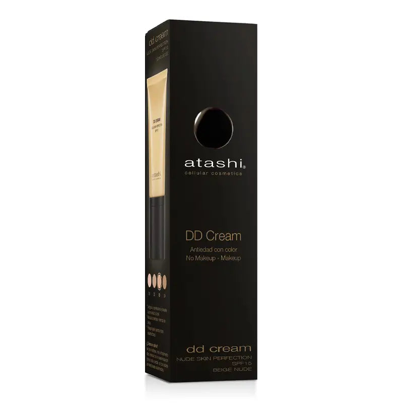 Atashi Dd hydratačný krém s farbou SPF 15 – odtieň béžový 