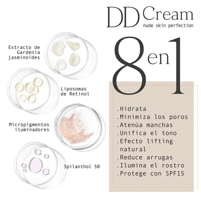 Atashi Dd Hydratačný krém s farbou SPF 15 – stredný odtieň