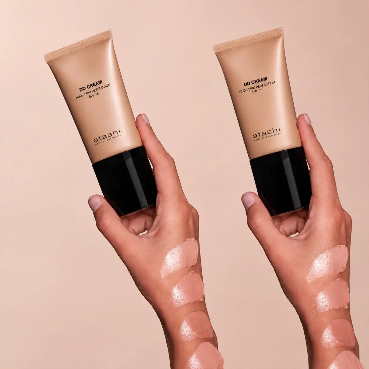 Atashi Dd hydratačný tónovací krém SPF 15 – odtieň Beige, balenie po 2 ks