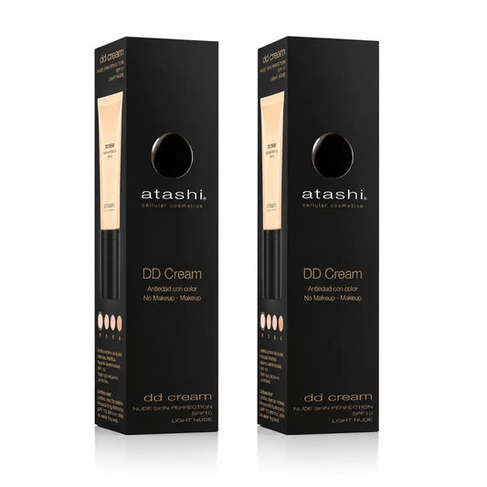 Atashi Dd hydratačný krém s farbou SPF 15 – svetlý odtieň, balenie po 2 ks