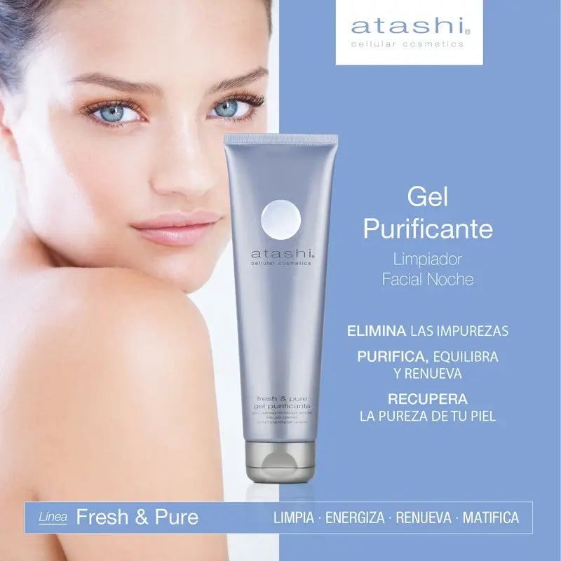 Atashi čistiaci gél na tvár pre mastnú pleť – čistiaci a matujúci, 150 ml 