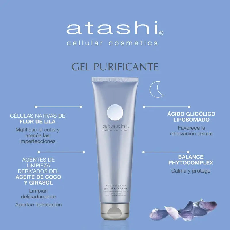 Atashi čistiaci gél na tvár pre mastnú pleť – čistiaci a matujúci, 150 ml 