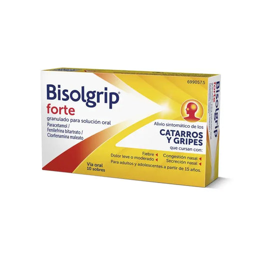 Bisolgrip Forte Granulát na prípravu perorálneho roztoku, 10 vrecúšok