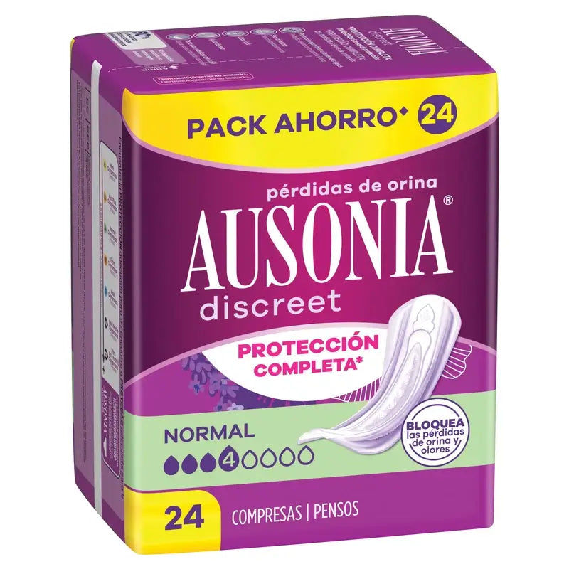 Ausonia Discreet vložky na bežný únik moču, 24 kusov