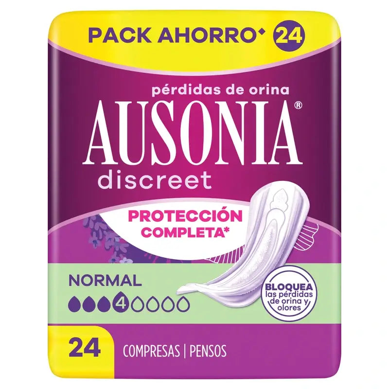 Ausonia Discreet vložky na bežný únik moču, 24 kusov