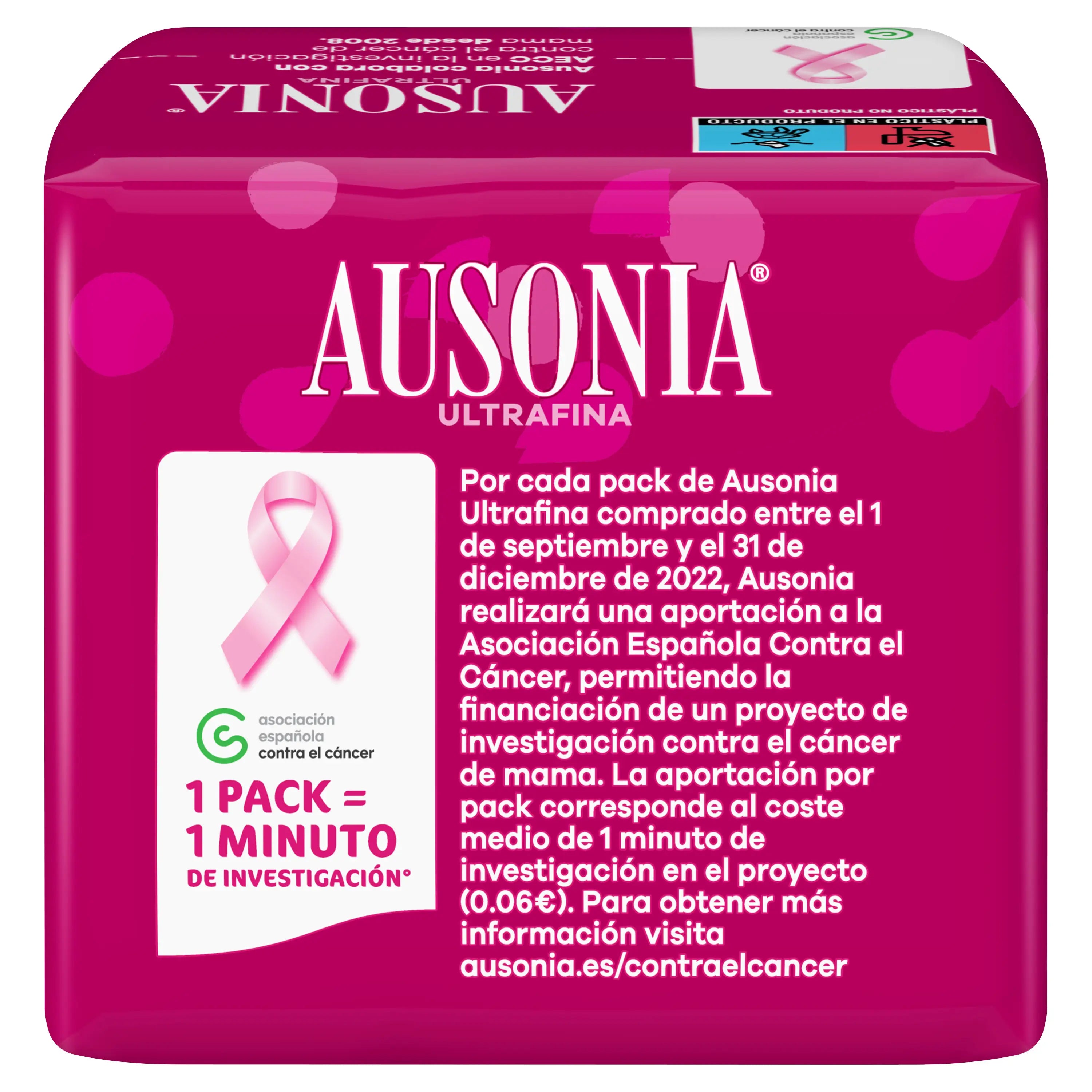 Ausonia Ultrafina Super vložky s krídelkami, 12 kusov