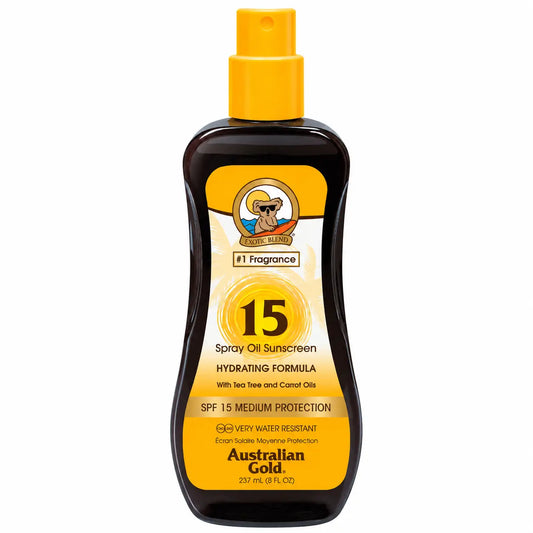 Australian Gold Bronc. Olej v spreji SPF-15, 237 ml