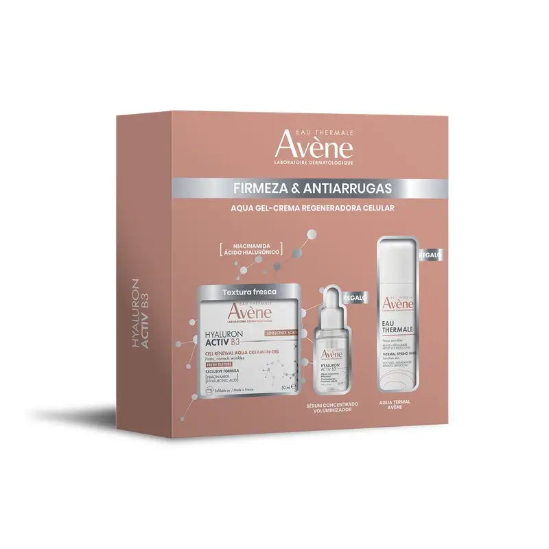Avène balíček Hyaluron Activ B3 Aqua gél-krém 50 ml + darček: sérum 10 ml a termálna voda 50 ml
