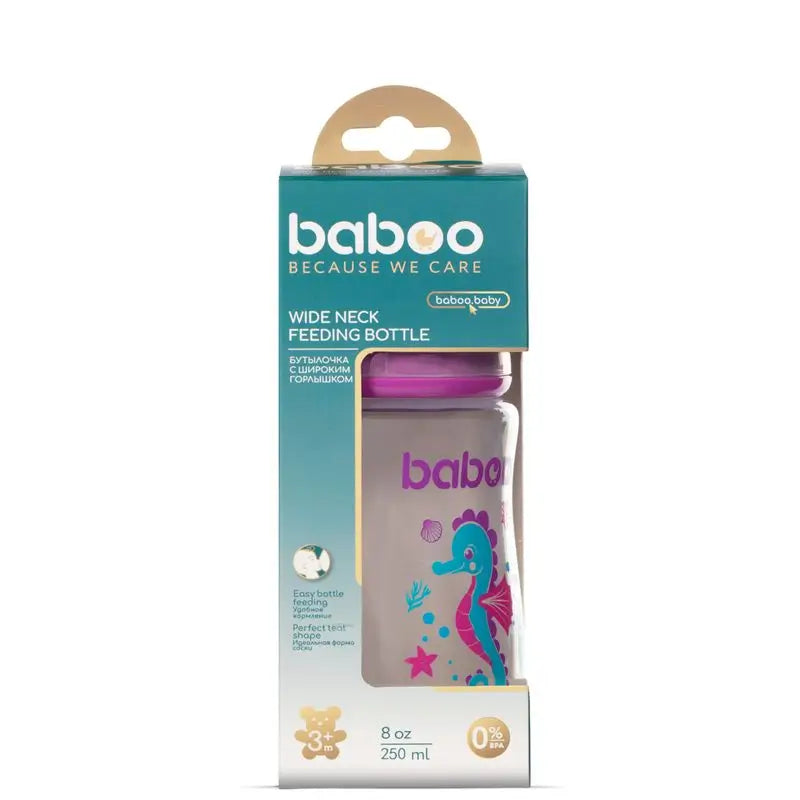 Baboo fľaša proti kolike, 3+ mesiace, fialová